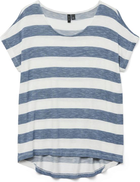 Vero Moda Gestreiftes Oberteil mit kurzen Ärmeln