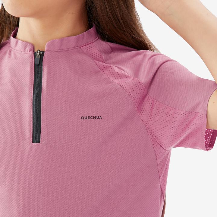 Produktbild Quechua T-Shirt Kinder Gr. 122–170 Wandern - MH900 rosa (8, 9, 10)