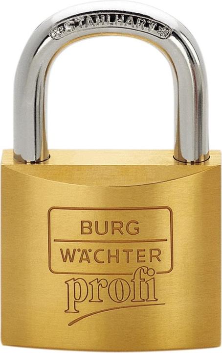 Produktbild Burg Wächter Vorhangschloss Messing, Serie 116 Profi, gleichschliessend, 116/40