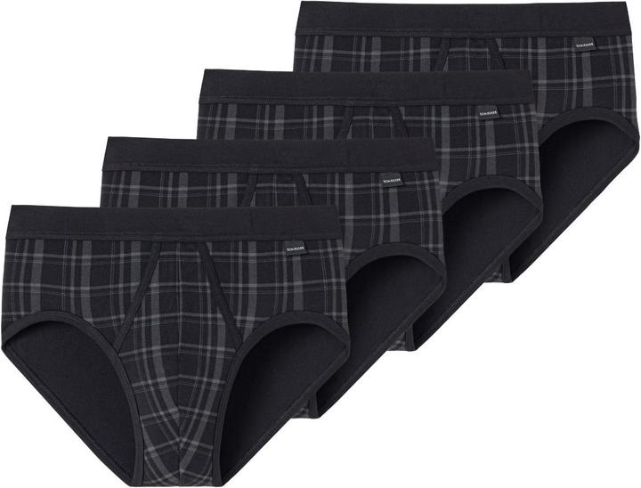 Actual product image Schiesser 4-pack Original Classics fine-rib sports briefs with Eingriff (XXL, pack of 4)
