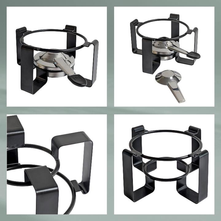 Actual product image Kela Fondue set GUNTEN 16-piece stainless steel with 4 ceramic bowls (Fondue Bourguignonne)