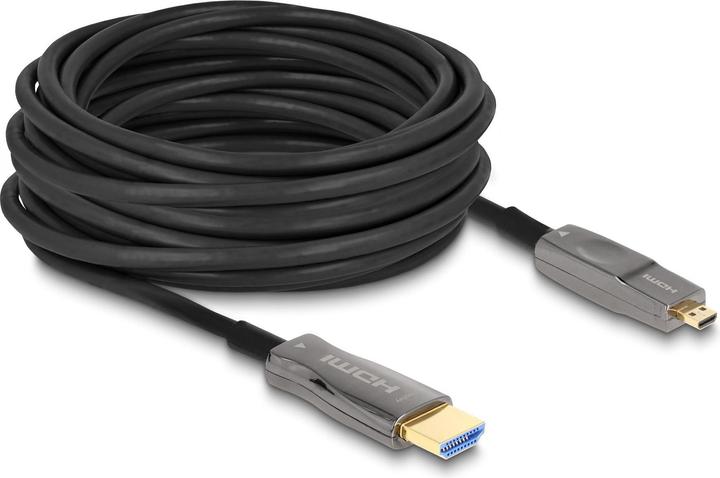 Actual product image Delock Active Optical 12.70cm (5") 1 HDMI Cable 8K 60 Hz 10 m (10 m, HDMI)