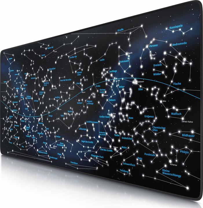 Produktbild CSL Gaming Mauspad, XXL Mausmatte 900 x 400mm, Präzision & Geschwindigkeit, Celestial Map (XXL)