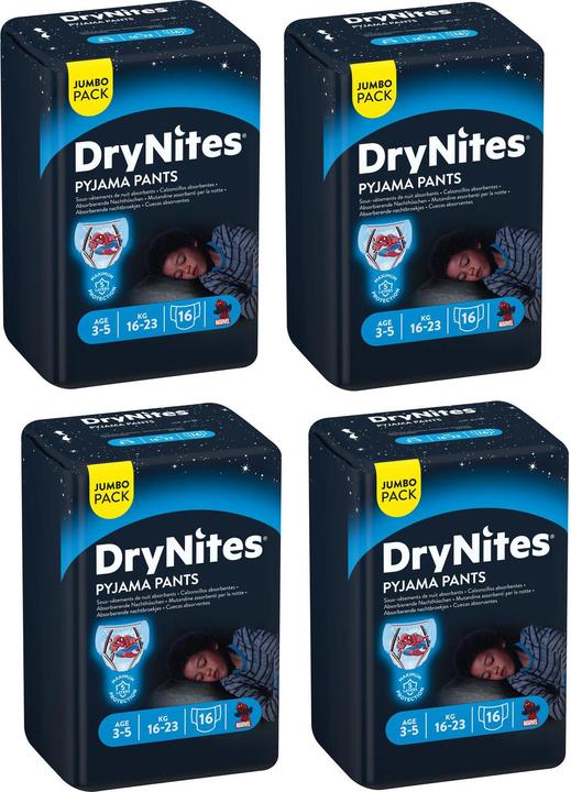 Actual product image Huggies Night Diapers Jumbo Pack Boy (Size S, Monthly box, 64 Piece)