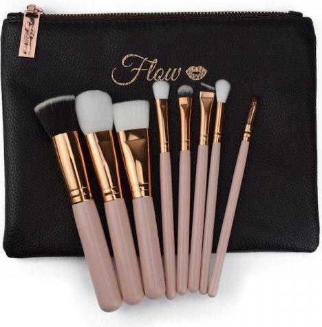 Produktbild Calitron Makeup Pinsel 8 Teile Farbe Nude, inkl. Etui (Foundation)