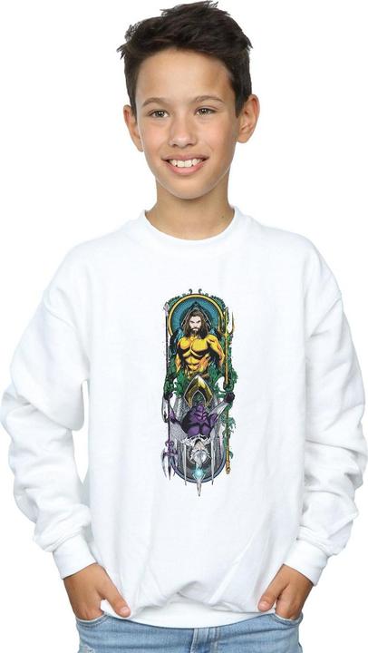Immagine prodotto Felpa Aquaman Ocean Master per ragazzi (140, 146)