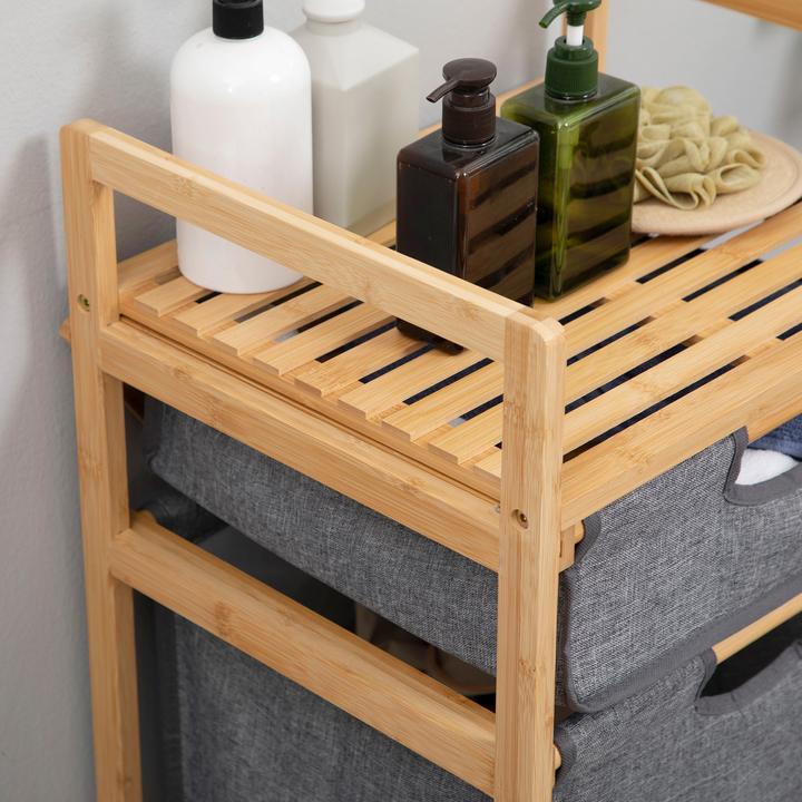 Produktbild Homcom Wäschekorb mit Rollen (42 l)