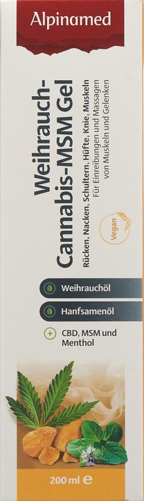Image du produit Alpinamed Gel encens cannabis MSM gel (1 x, 200 ml, 280 g)
