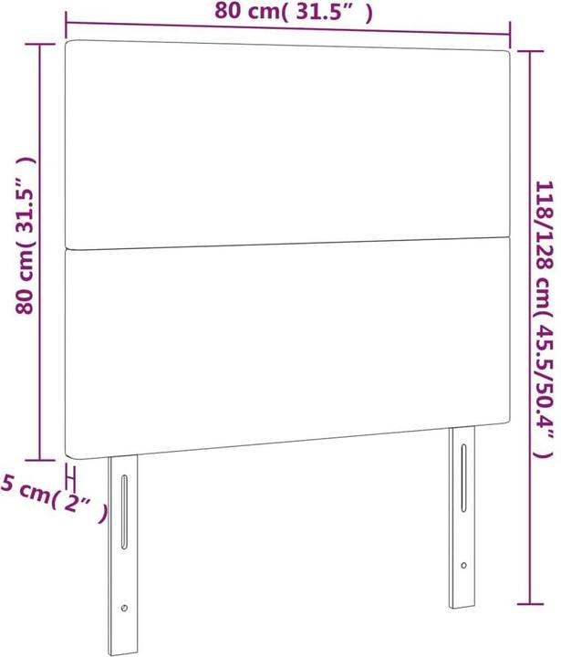 Produktbild VidaXL Conni (80 x 5 x 128 cm)