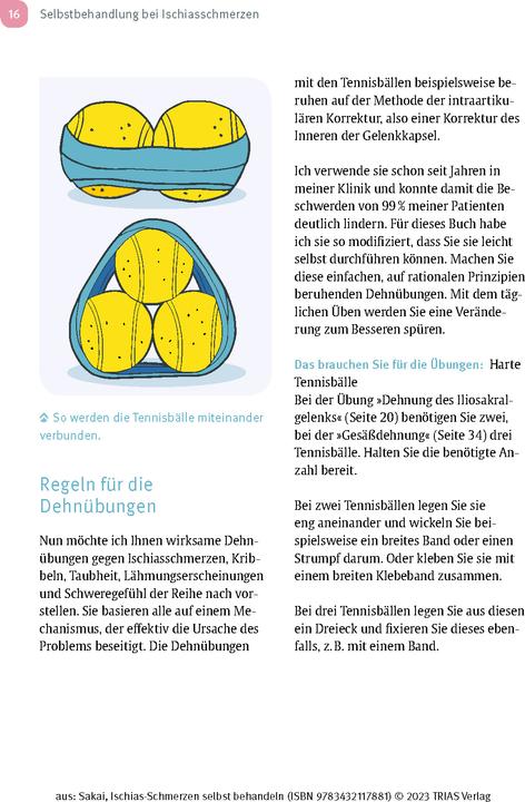 Immagine prodotto Ischias-Schmerzen selbst behandeln (Tedesco, Shintaro Sakai, Birgit Quitterer, 2023)