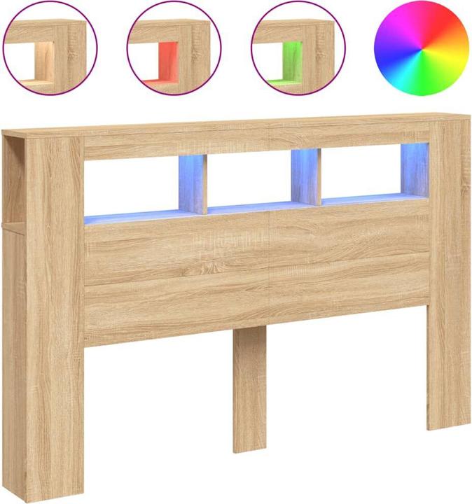 Produktbild VidaXL LED-Kopfteil (160 x 18.5 x 103.5 cm)