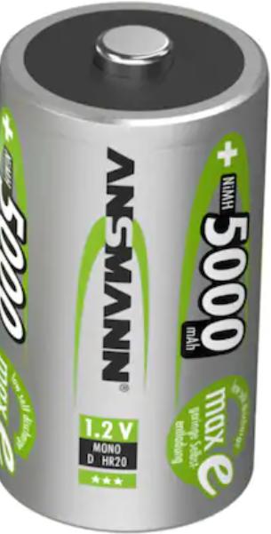 Actual product image Ansmann MaxE (1 pcs., D, 5000 mAh)