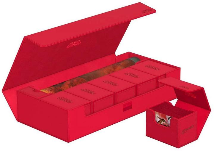 Image du produit Ultimate Guard Boîte à cartes XenoSkin Superhive 550+ rouge