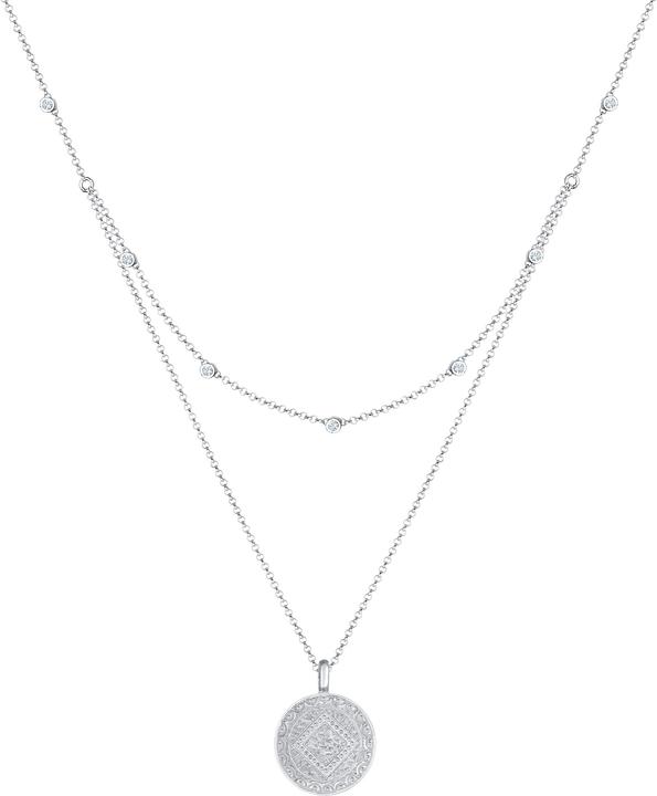 Elli Lagenlook Münze Plättchen (925 Silber, 40 cm)
