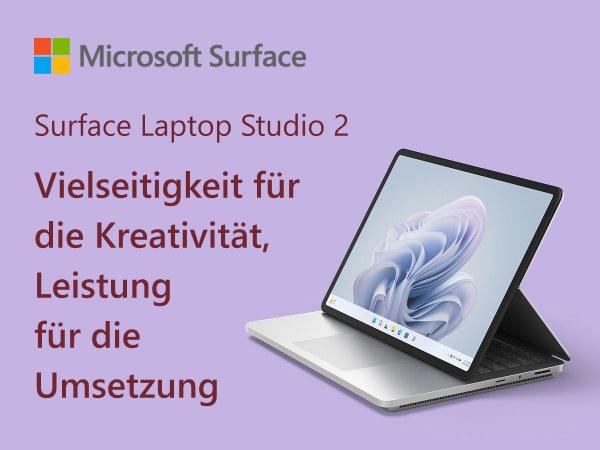 Actual product image Microsoft Surface Laptop Studio 2 (14.40", Intel Core i7-13700H, 16 GB, 512 GB, DE)