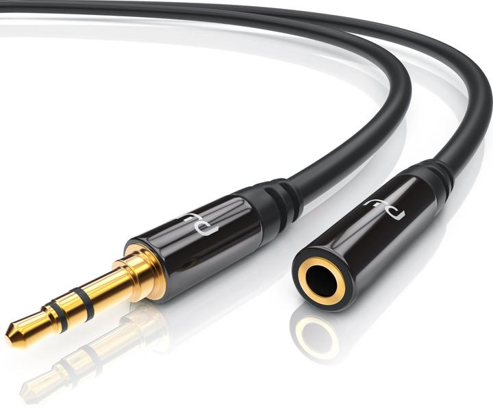 Primewire 3,5mm Klinke Audio Kabel, AUX, HiFi Audio Klinkenkabel / Verlängerungskabel (3 m, 3.5mm Klinke (AUX))