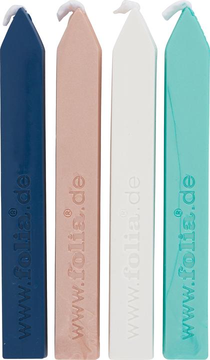 Immagine prodotto Folia 31219 - Stile di cera sigillante, 4 candele sigillanti in un set, 1 ciascuna nei colori rosa