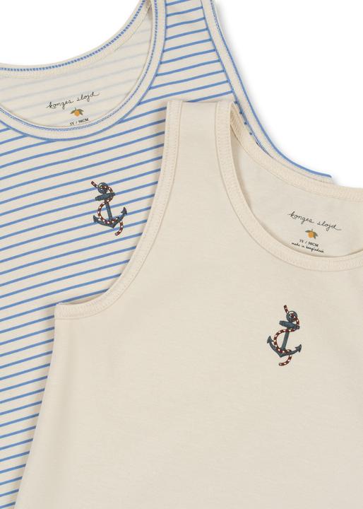 Produktbild Konges Slojd 2Pack Basic Tanktop Stripe Provence (104)