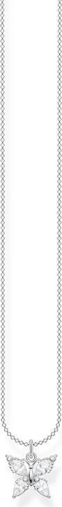 Actual product image Thomas Sabo Chain butterfly white stones (925 silver, 38 - 45 cm)