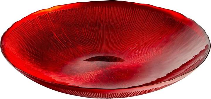 Image du produit The DRH Collection Bol en verre rouge Crimson Comet
