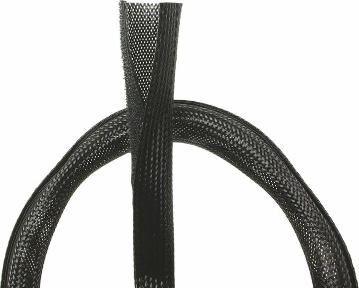 Produktbild Frei Öl Flexibler Kabelkanal mit Klettverschluss, schwarz, Ø32mm (Kabelkanal, 180 cm)