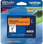 Produktbild Brother TZB51 24 Schwarz AUF Orange (2.40 cm, Orange, Schwarz)