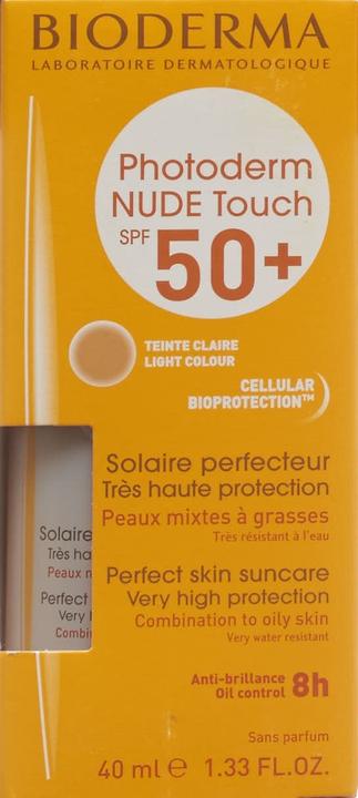 Produktbild Bioderma Nude Touch Claire (Sonnencreme, SPF 50, 40 ml, 73 g)