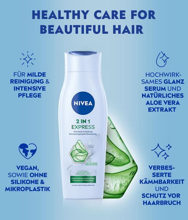 Produktbild NIVEA 2in1 Express pH-Balance (250 ml, Flüssiges Shampoo)