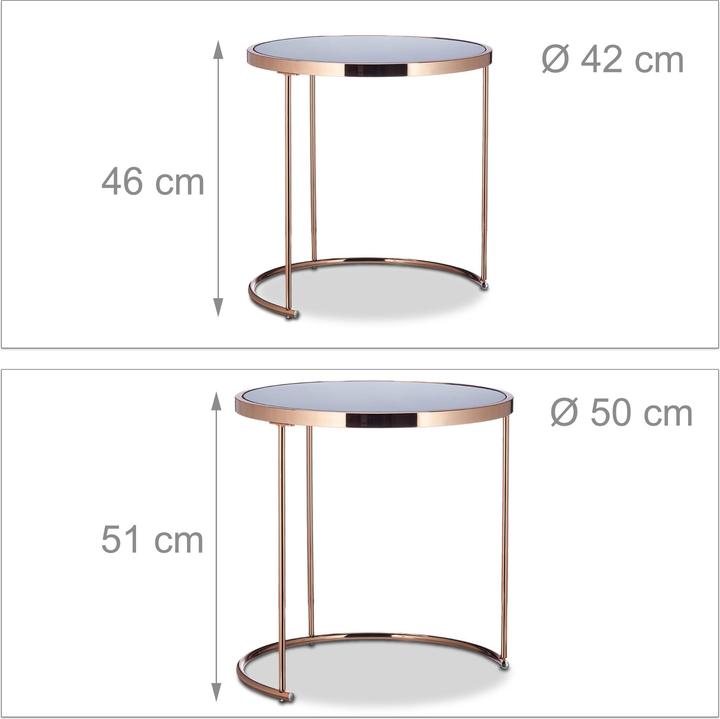 Produktbild Relaxdays Satztische (Ø 50 x 51 cm)