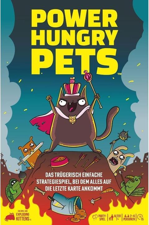 Actual product image Exploding Kittens Power Hungry Pets (German)