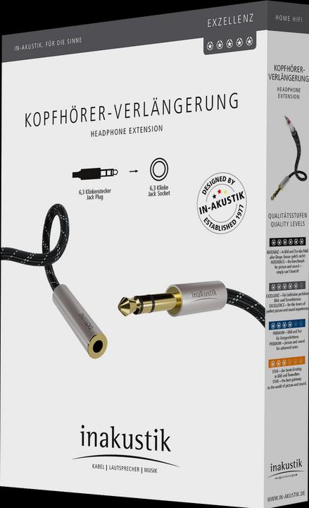 Produktbild Inakustik Kopfhörerverlängerung (5 m, 6.3mm Klinke (Jack))