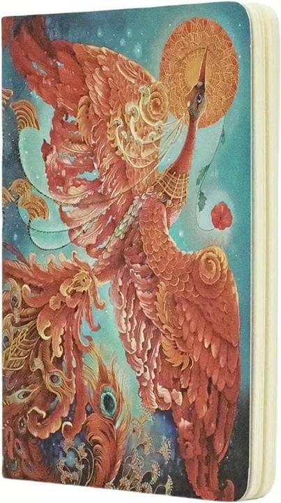 Immagine prodotto Paperblanks Taccuino Birds of Fortune A6, a righe, blu / rosso (A6, Righe, Copertina morbida)