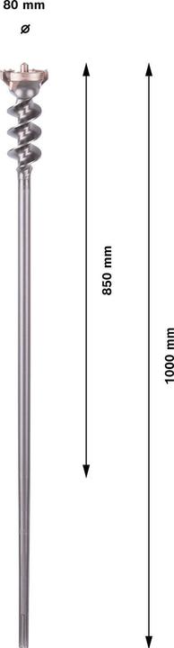 Actual product image Bosch Professional Zubehör PRO SDS max-9 break through drill bit, 80 x 850 x 1000 mm (80 mm)