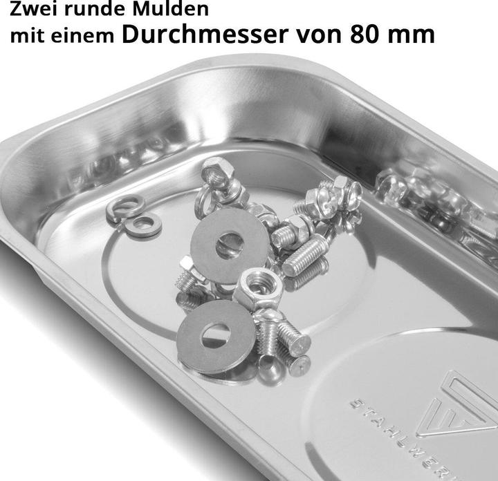 Produktbild Stahlwerk Magnetschale MS-28 ST 3er Set 237 x 136 x 28mm Magnetteller Haftschale (3 x)