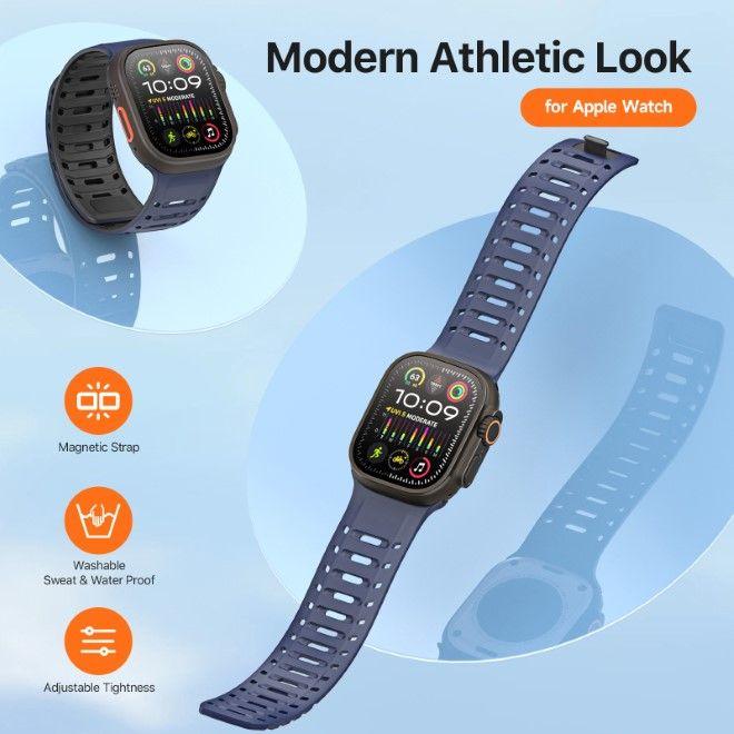 Actual product image Dux Ducis CS Armband (49 mm, 45 mm, 46 mm, 44 mm, 42 mm, Silicone, Apple Watch Series 5, Apple Watch Series 4, Apple Watch Series 3, Apple Watch Ultra 2, Apple Watch Series 8, Apple Watch Series 6, Apple Watch SE (2022/2023), Apple Watch Series 7, Apple Watch Series 9, Apple Watch Ultra, Apple Watch Series 10)