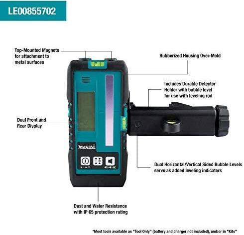 Produktbild Makita LE00855702 Laser target electronic + clamp Red + Green SK105 & SK106