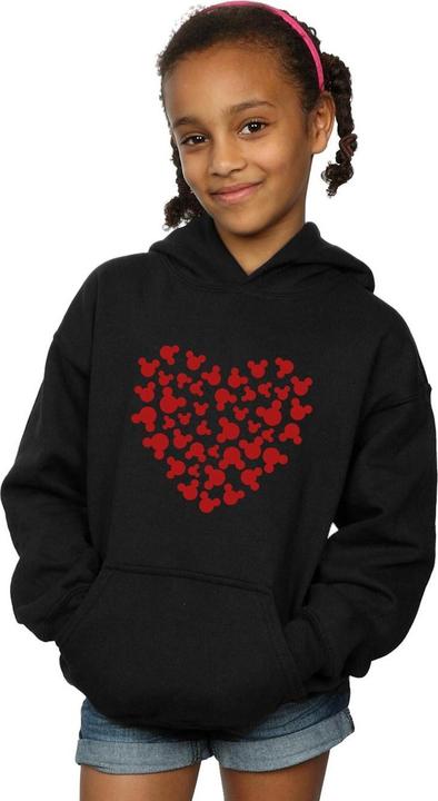Produktbild Disney Mickey Mouse Heart Silhouette Kapuzenpullover Mädchen (140, 146)