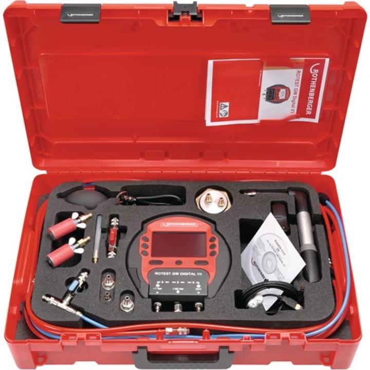 Immagine prodotto Rothenberger Misuratore di pressione/perdite ROTEST GW Digital V3 Campo di lavoro fino a 20 bar