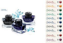 Actual product image Pelikan Ink glass gemstone Tanzanite (Inkwell, Blue, Black)