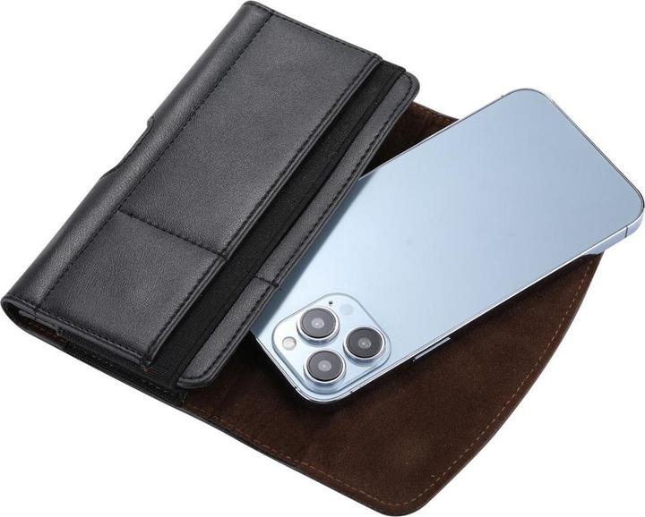 Produktbild Werkstein Universal XXXL Leder Tasche mit Gürtelclip - Schwarz