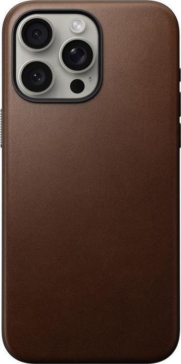 Image du produit Nomad Coque arrière en cuir moderne iPhone 15 Pro Max Marron (Apple iPhone 15 Pro Max)