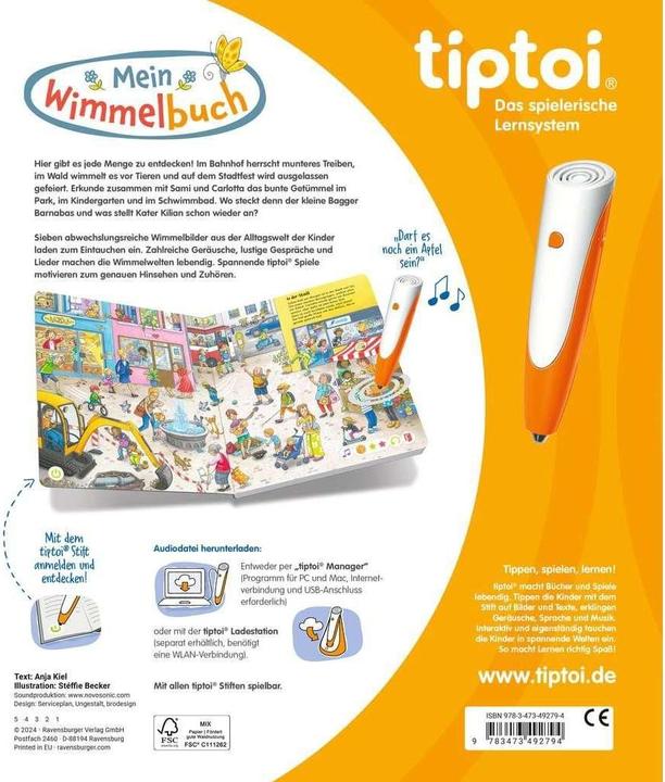 Image du produit Ravensburger tiptoi Mein Wimmelbuch (Allemand, Anja Kiel, Stéffie Becker, 2024)