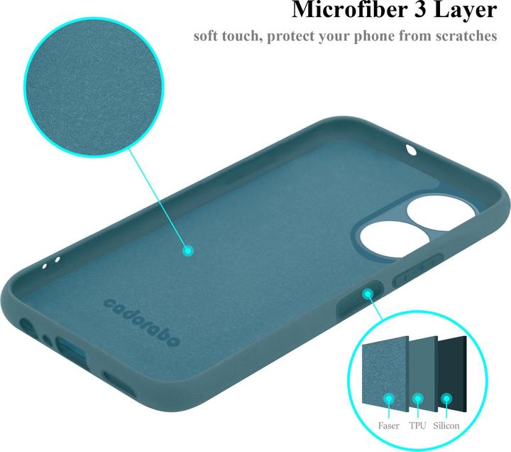 Actual product image Cadorabo TPU Liquid Silicone Case Cover for Honor X7 (Honor X7)