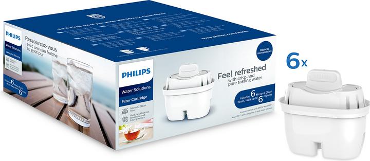 Image du produit Philips AWP212 Cartouches filtrantes de rechange 6 filtres à eau (6 x)