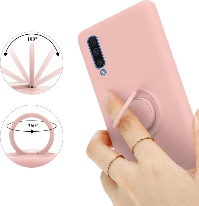 Actual product image Cadorabo Bumper TPU Liquid Ring Silicone Case (Samsung Galaxy A30s, Samsung Galaxy A50s)