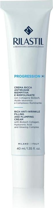 Produktbild Rilastil Progression Plus Rich Anti-Wrinkle Cream with Collagen and Hyaluronic Acid 40ml (Körpercreme, 40 ml)