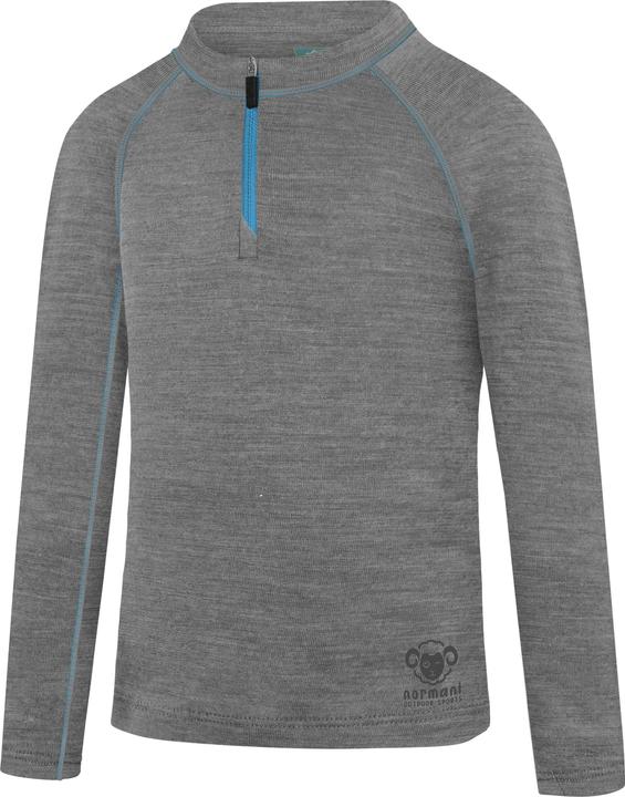 Immagine prodotto Normani Kinder Merino Langarm mit 1/4 Zipper „Nyapari“ - 9545 (98, 102, 104, 100 A)