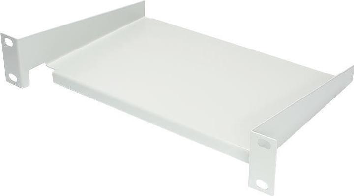 Good Connections 10" shelf, front mounting, installation depth 160 mm, light gray (RAL7035), ®