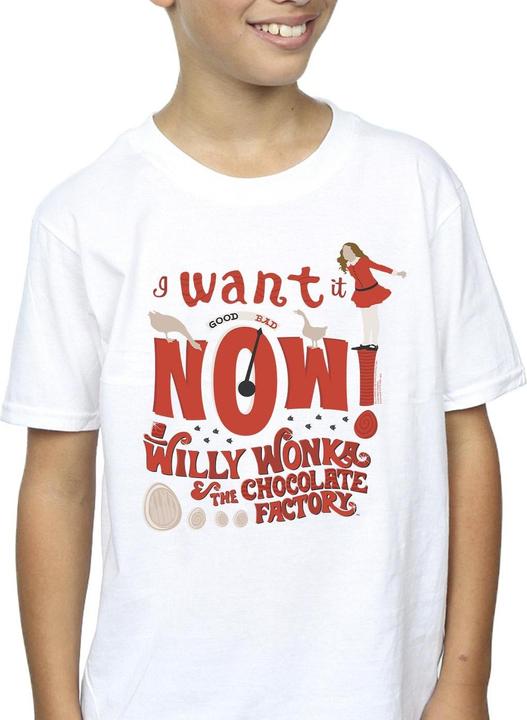 Immagine prodotto Willy Wonka & the Chocolate Factory Verruca Salt I Want It Now Maglietta Ragazzi (152, 158)