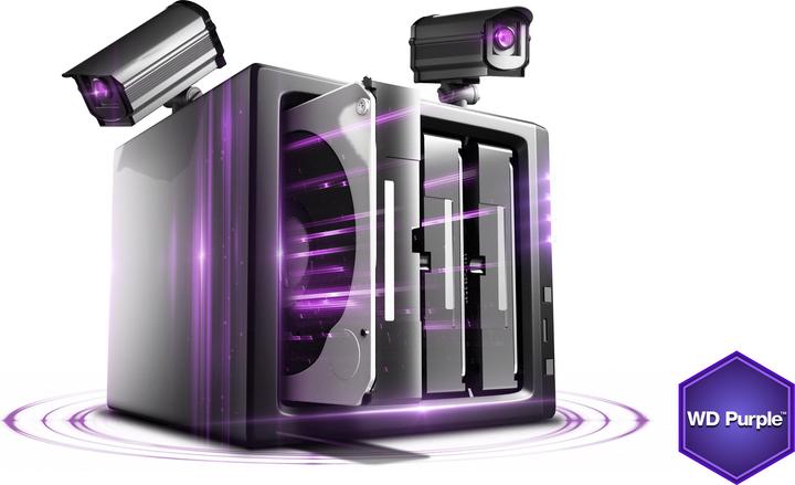 Actual product image WD Purple WD10PURX hard drive (1 TB, 3.5", CMR)